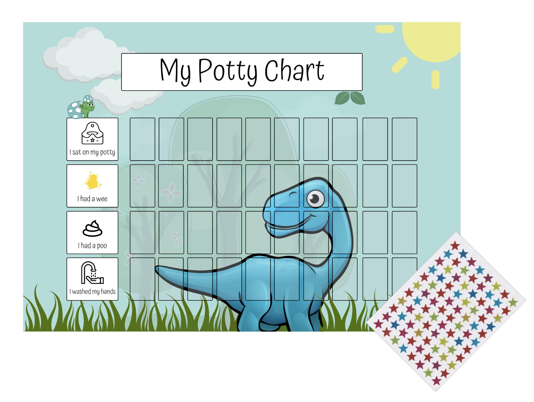 Töpfchen und Toilette Training Belohnung Charts mit Aufklebern - Etsy.de