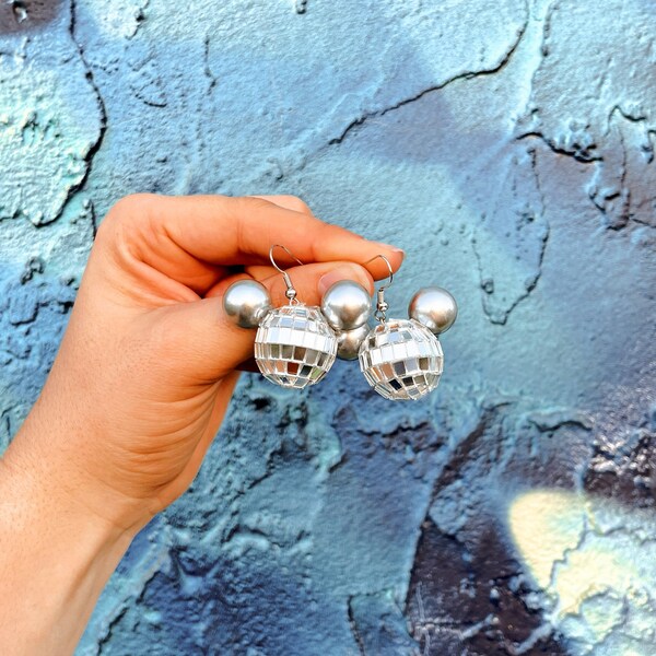 Mickey Disco Ball Earrings