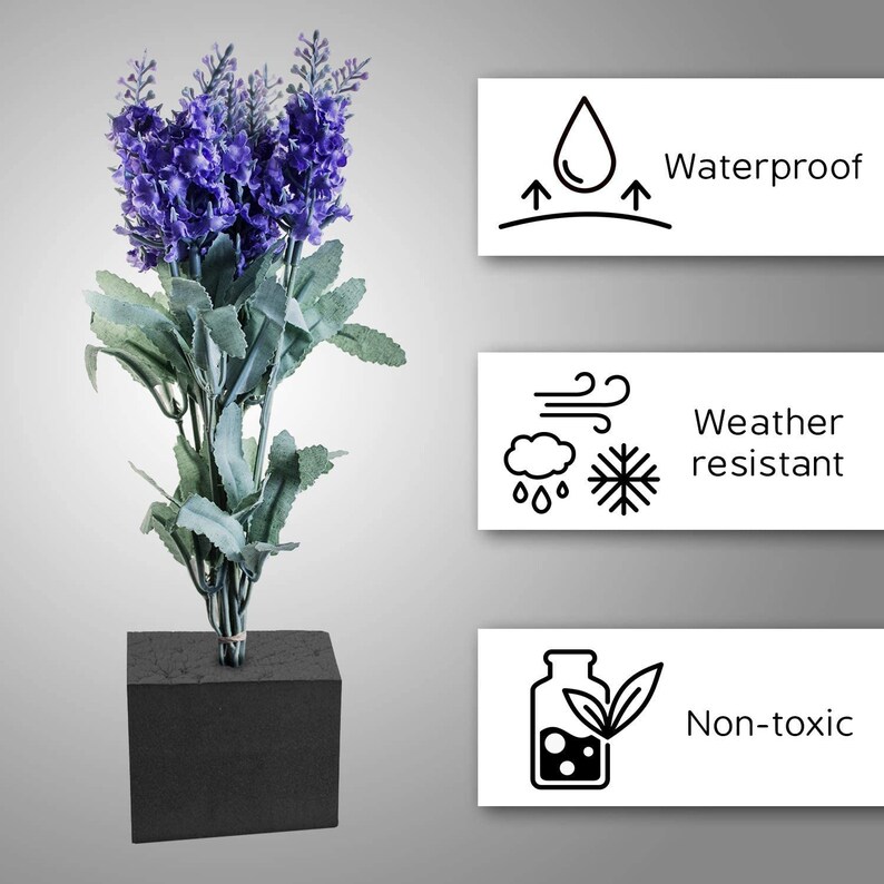 Reusable Floral Foam for Artificial Flowers Water and Weather Etsy