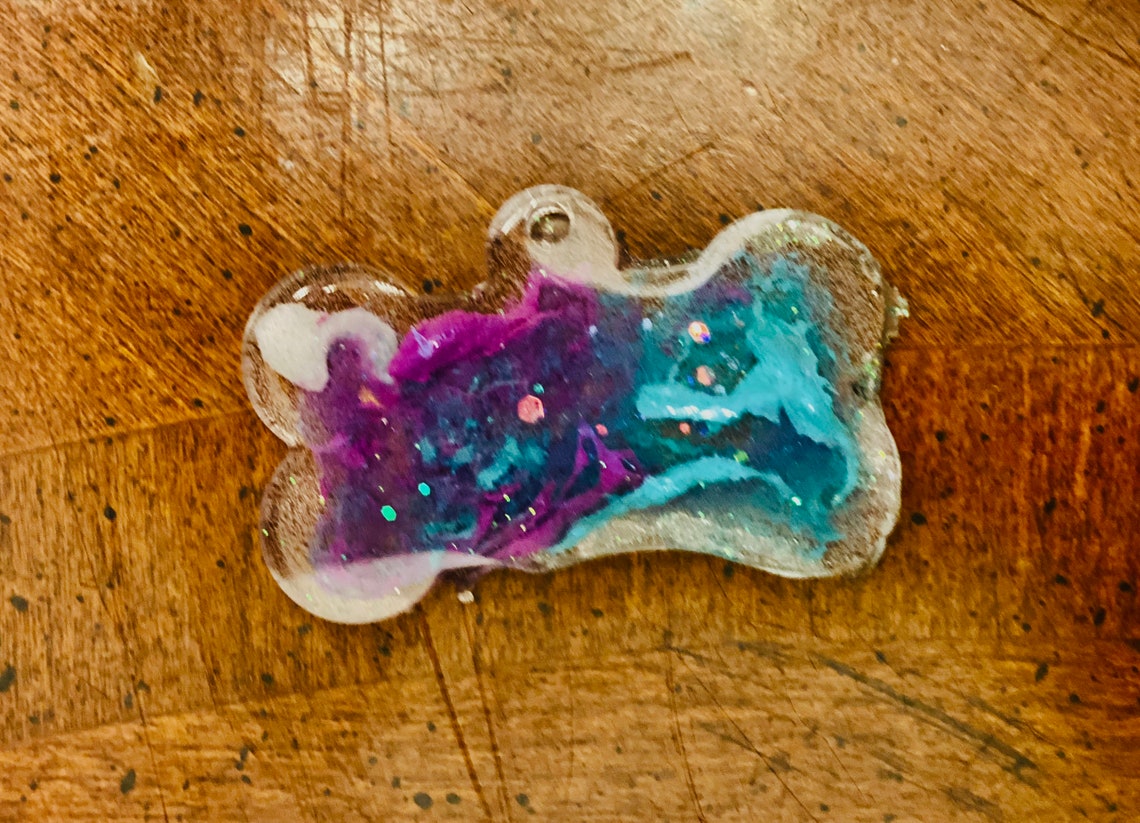 Large Personalized Epoxy/resin Dog Tags Etsy