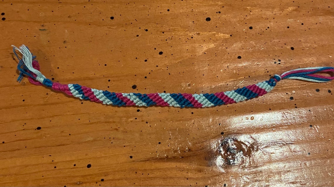 Custom Candy Stripe Bracelet Etsy