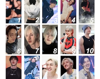 Celebrity K-Pop Idol Instax Polaroid Prints -- Stray Kids! Bang Chan, Lee Know, Changbin, Hyunjin, Han, Felix, Seungmin, I.N || STAY