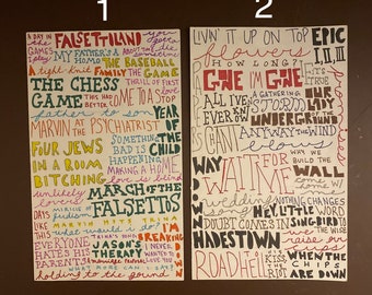 Musical Song Title Word Art
