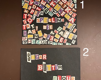 Broadway Lyrics Paper Word Art