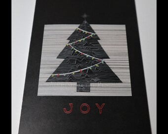 Joy Christmas Holiday Blank Card Set, Joy Division Greeting Card Bundle, 6 pack Post-Punk Holiday Cards, Music Card