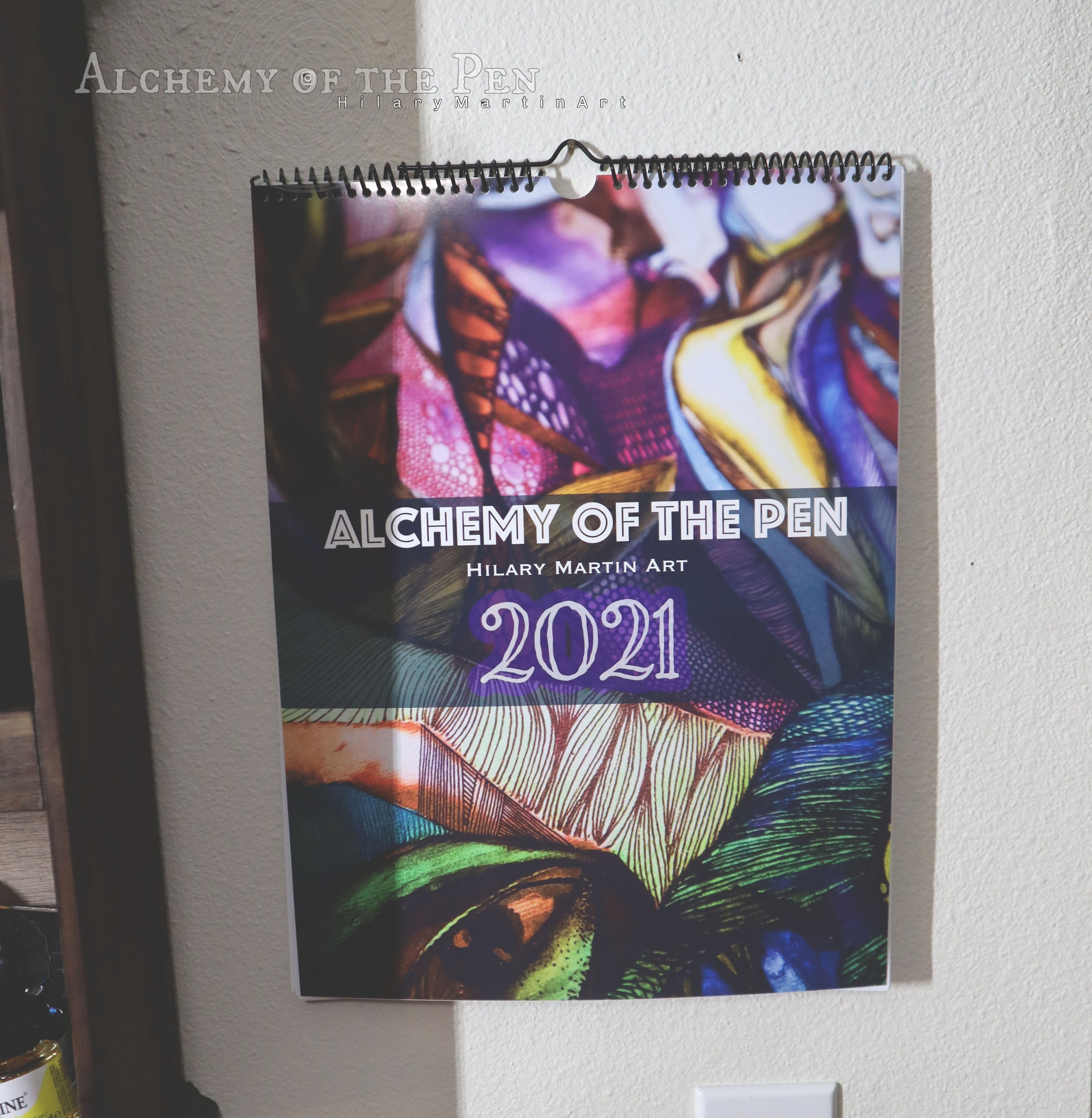 2021 Large Hanging Wall Calendar featuring Surreal Art Prints Etsy