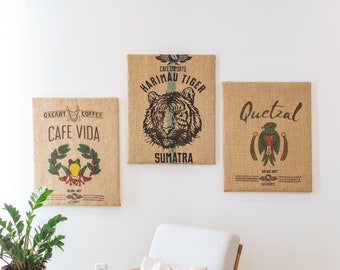 Coffee brandy bag wall art
