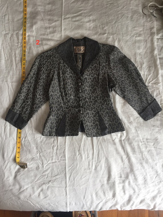 Women's 1940s Light Brocade Jacket