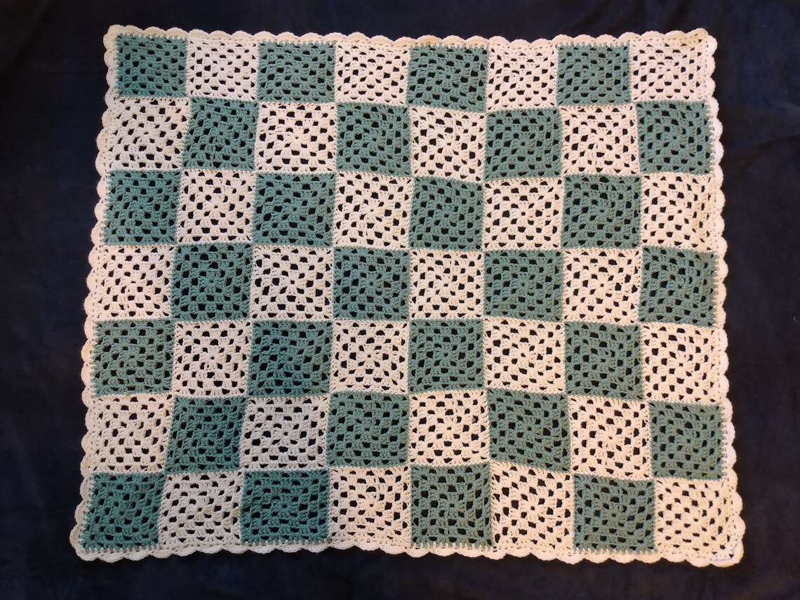 Hand Crocheted Lap/wheelchair Blanket Etsy