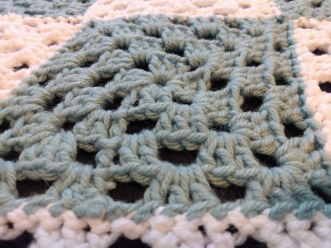 Hand Crocheted Lap/wheelchair Blanket Etsy