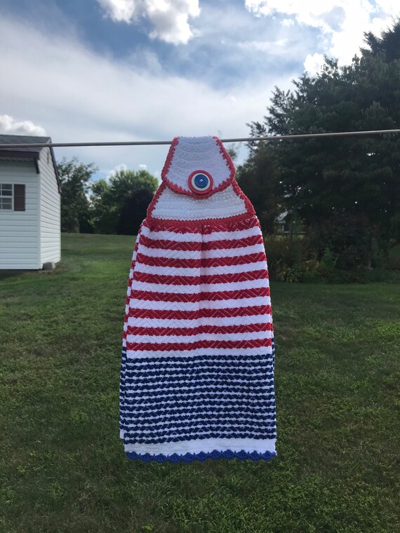 Crochet Hanging Kitchen Towel