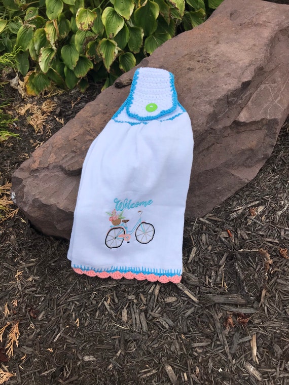 Crochet Hanging Kitchen Towel