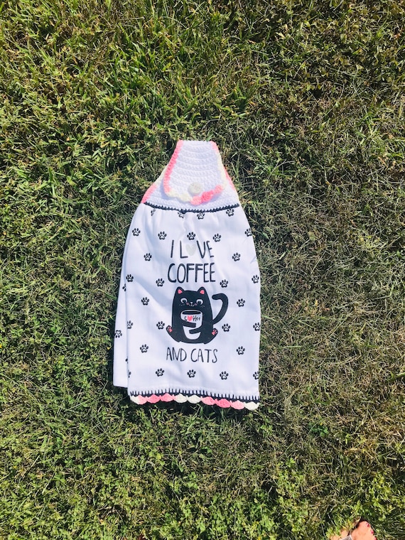 Coffee & Cats Kitchen Towel