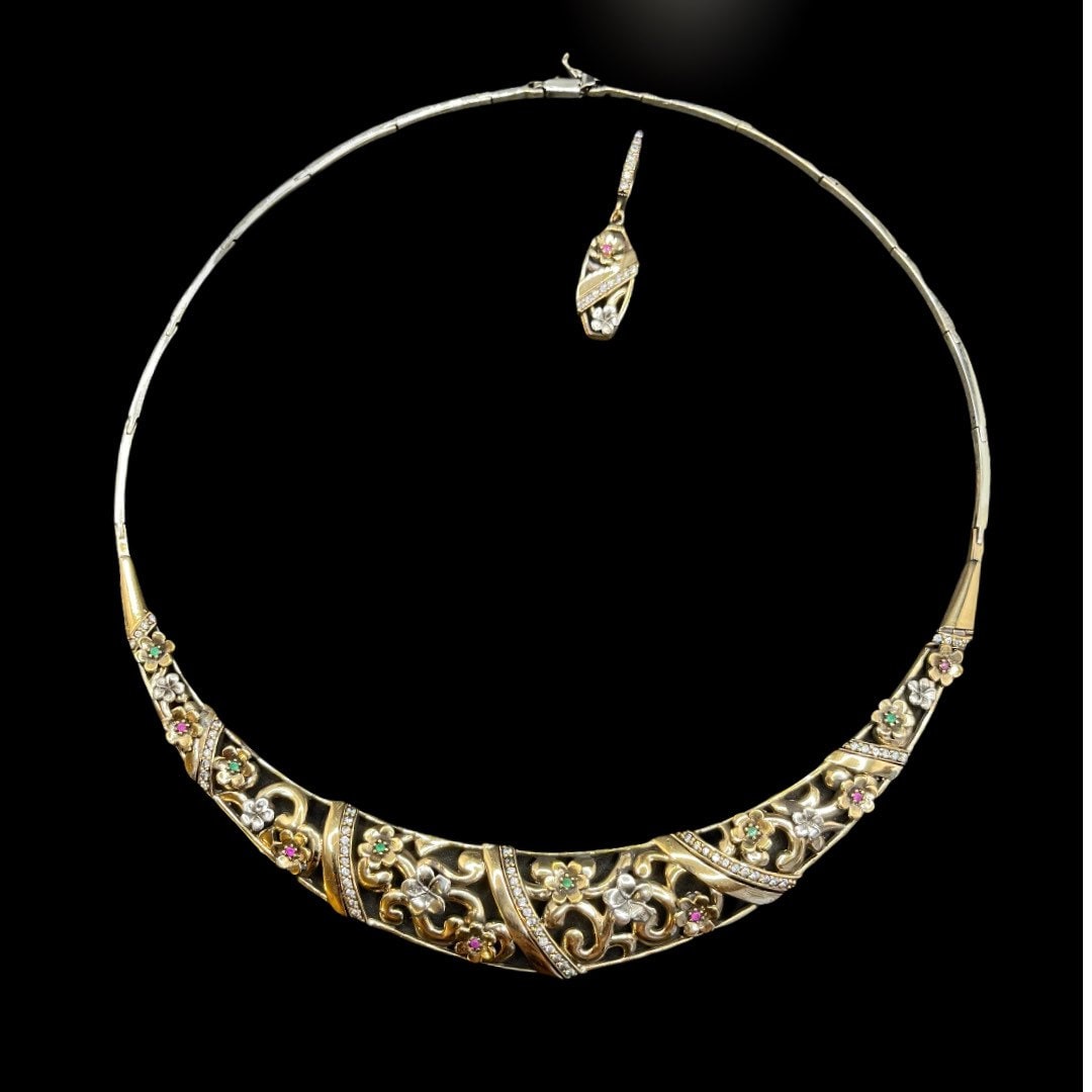 Vintage Turkish Necklace Set Turkish Jewelry for Women Etsy