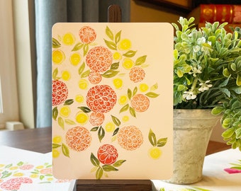 Citrine Flower Cards (Set of 5)