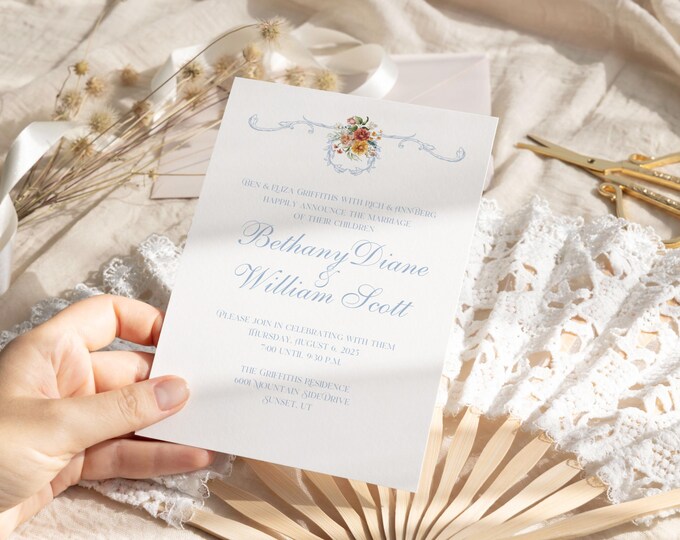 Bethany Wedding Invitation Template