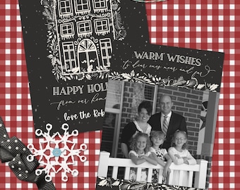 Festive Home Holiday Card Template