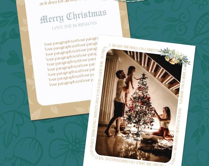Christmas Bells Card Template