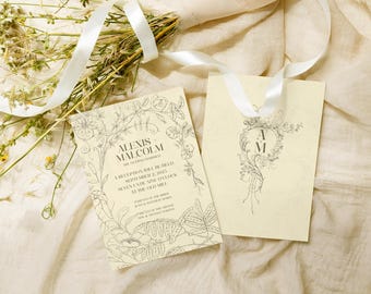 Alexis Wedding Invitation Template