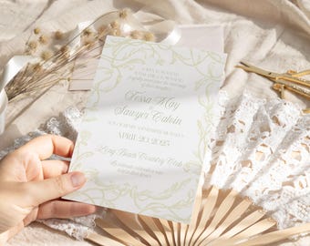 Beach Wedding Invitation