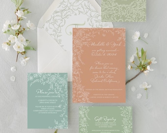 Colorful Wedding Invitation