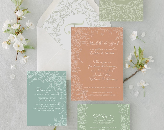Colorful Wedding Invitation
