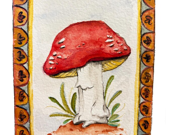 Art Print - Framed Toadstool