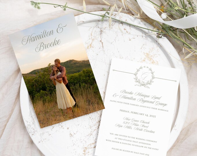 Brooke Wedding Invitation Template