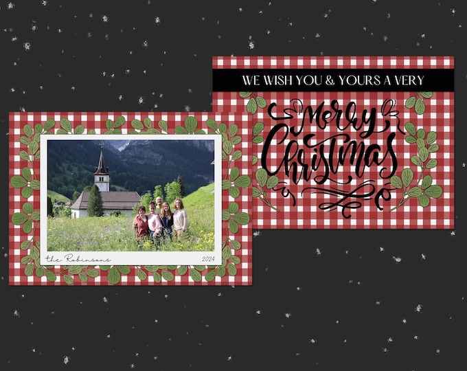 Swiss Christmas Card Template