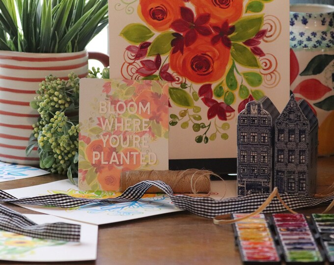 Bloom Where You're Planted Card (Set of 5)