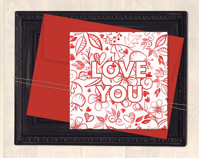 Printable Love You Card