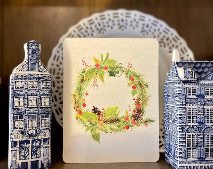 Digital Download Wreath Card