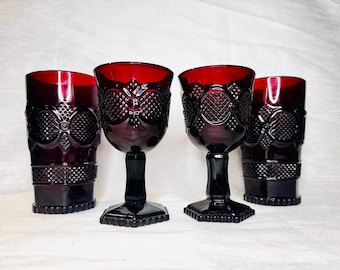 ヴィンテージ エイボン「ケープコッド」コレクション ルビーレッド