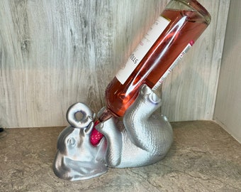 Elephant Wine Bottle Holder |Multiple Colors | Elephant Home Decor | Kitchen/ Bar Decor