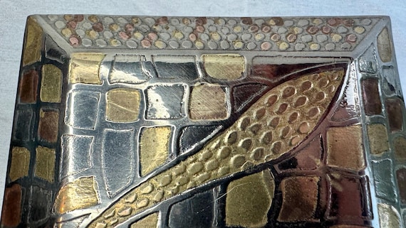 Antique Victorian Solid Brass Multicolor Patina D… - image 5