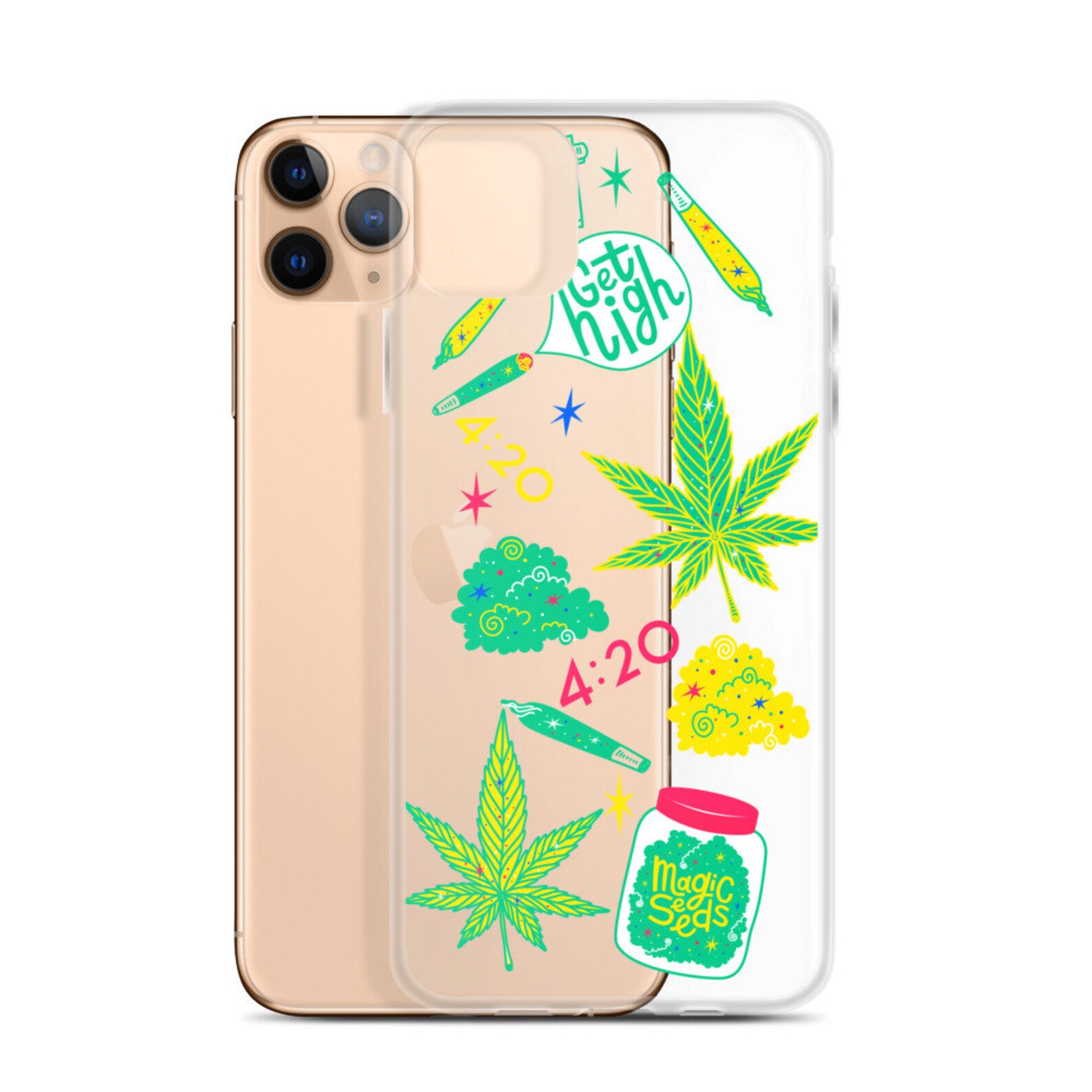 Marijuana Weed iPhone Case Colorful Cannabis Phone Cases Etsy