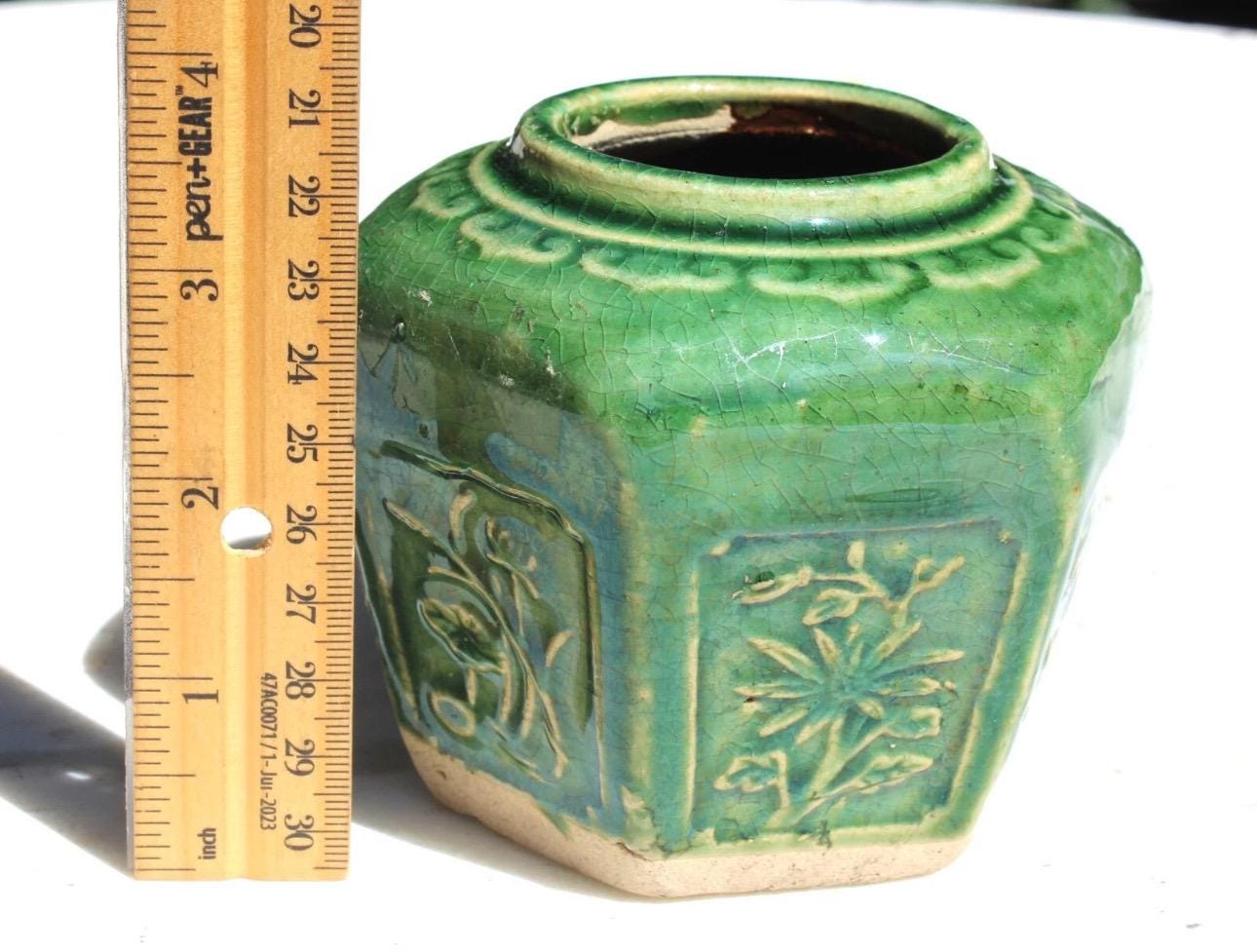 アンティーク中国製緑釉陶器花瓶（1900-1940年） - Etsy 日本