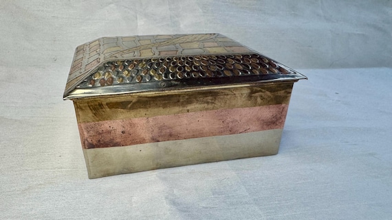 Antique Victorian Solid Brass Multicolor Patina D… - image 8