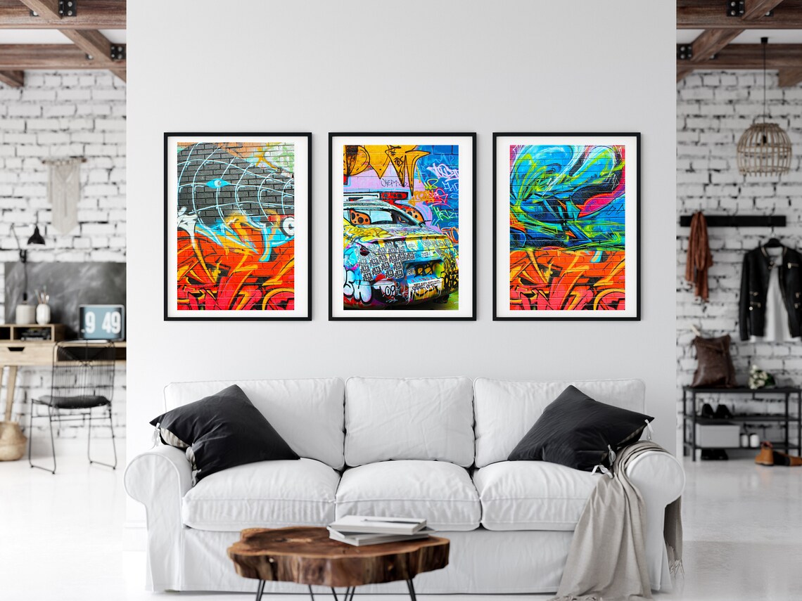 Street Wall Art Print Graffiti Art Print At Home Digital | Etsy