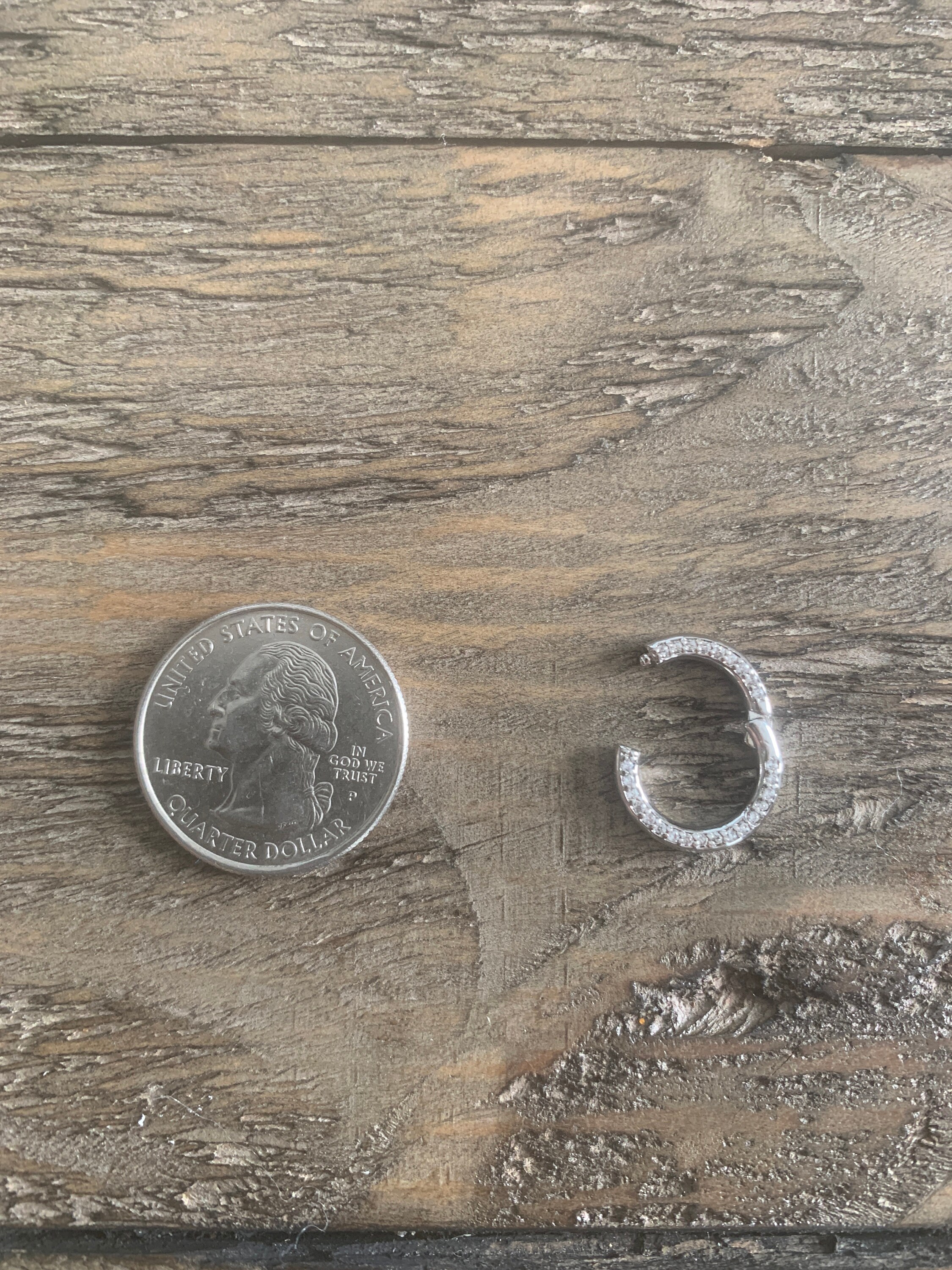 Snap Clasp Spring Gate Ring Charm Holder for Necklace or Etsy