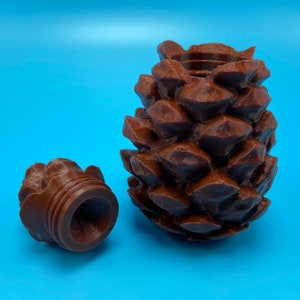 Faux conteneur de géocache en pomme de pin / masquer une clé