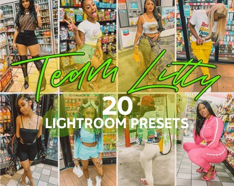 20 Team Litty Lightroom Presets | Filters for black photographers | Filter |  Mobile Presets | Atlanta | City Girls | Dark skin | Pix