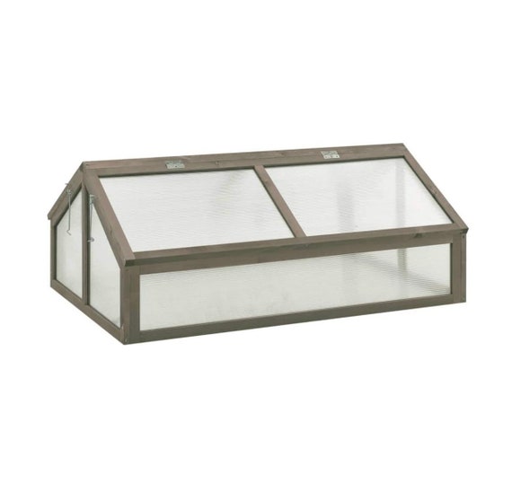 Garden Portable Wooden Greenhouse Cold Frame Planter Box Etsy
