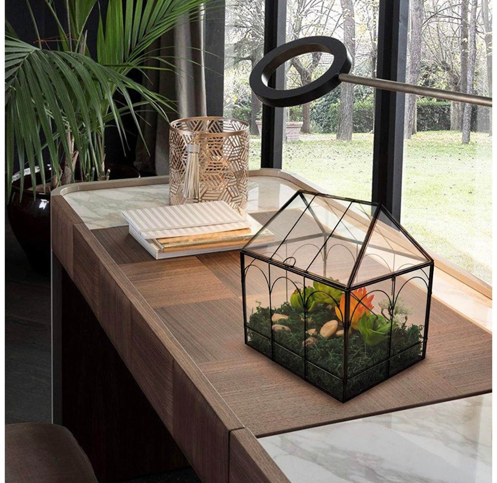 Large Plant Terrarium Glass Glass Greenhouse Terrarium with Etsy