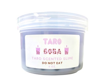 Taro Boba Slime - Glansigt slime - Doftande slime - Bästsäljande slime/Cloud9 slimes/Terapeutisk/ASMR