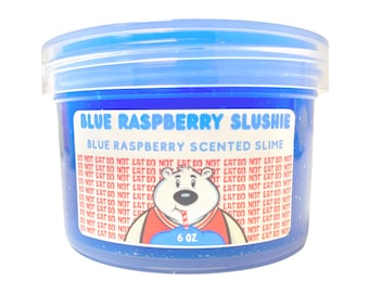 Slime granizado de frambuesa azul - Slime helado - Slime con aroma - Slime más vendido / Slimes Cloud9 / Terapéutico / ASMR