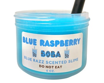 Blaue Himbeere Boba Slime- Glossy Slime-duftender Slime-Bestverkaufter Slime / Cloud9 Slimes / Therapeutic / ASMR