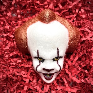 Evil Clown Bath Bomb | Red Inside! | Pick Your Scent! | Vegan & Cruelty Free