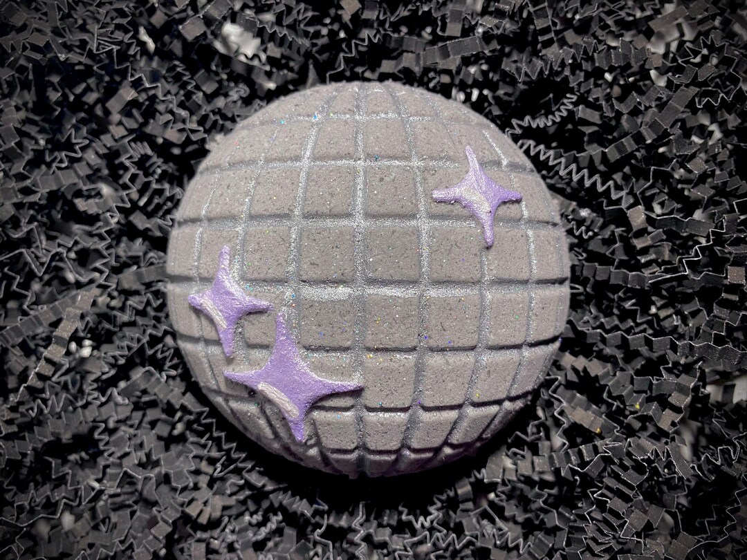 Holographic Glitter Disco Ball Bath Bomb Pick Your Scent Etsy