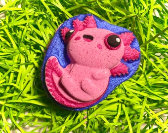 Little Axolotl Bath Bomb | Pick Your Scent! | Kid Friendly | Skin Safe | Vegan & Cruelty Free